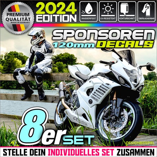 8er set 120mm motorrad - 120mm,