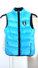 Daunen-Steppweste, KINGSLAND, Größe XS (34), hellblau-leicht glänzend, gebraucht