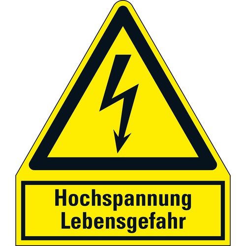 Warnschild hochspannung - warnschild,