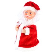 infactory Singender, tanzender Weihnachtsmann "Rocking Santa", 16 cm