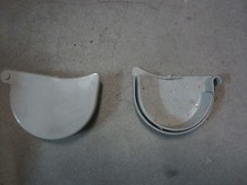 PVC DACHRINNENZUBEHÖR SYSTEM FRIEDRICHSFELD ENDSTÜCK RECHTS GRAU RG 125