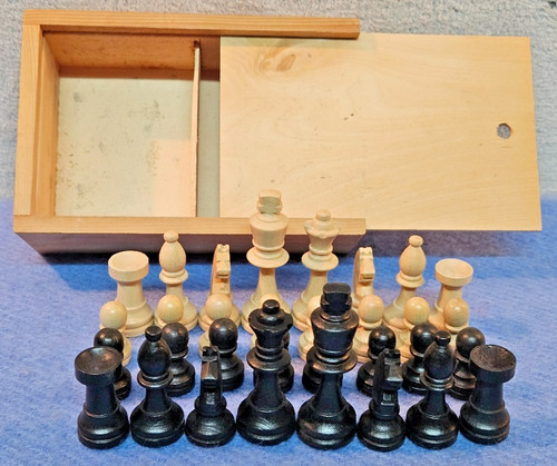 Vintage holz schachspiel - vintage,