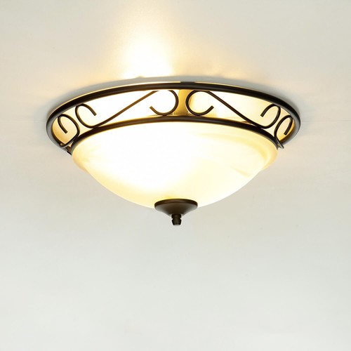 Deckenlampe weiß schwarz - weiß, glas