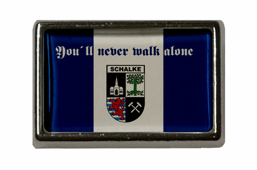 Pin schalke never walk - schalke, alone