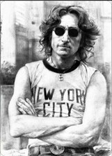 US Blechschild John Lennon