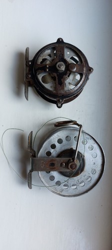 Angelrolle antik vintage - angelrolle, c