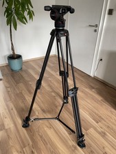 Manfrotto Nitrotech N8 & 546B Doppelrohr-Stativ | Mittelspinne | Fluid-Kopf