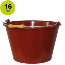 Weinleseeimer 16 Liter braun