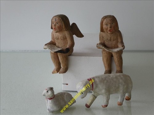 Holz engel und schafe - und,