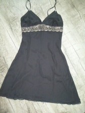 Damen Schlaf-Negligé, TCM, Gr. 40/42, schwarz, neu