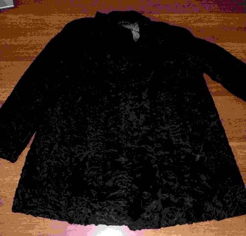 Persianer mantel schwarz - persianer, aus