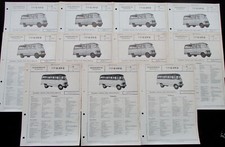 11x Mercedes O319D Panorama Diesel 2S A4 1956-1965 Deutsch Prospekt Brochure 560