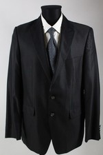 Tziacco schwarz-blaues Sakko Gr.52/L Wollmischung Top Zustand