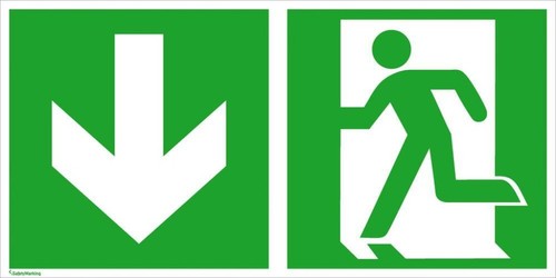 Safetymarking rettungsschild - ,