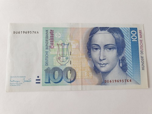 100 banknote deutsche - /,