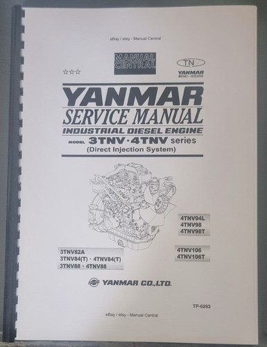 Yanmar 3tnv 4tnv serie - serie, service