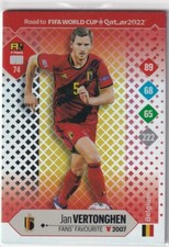 Panini Road to Qatar World Cup Karte 2022 Nr 74 Jan Vertonghen Fans' Favourite