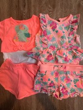 Baby Kleidung 2 Sommer Outfits Neon Gr. 68