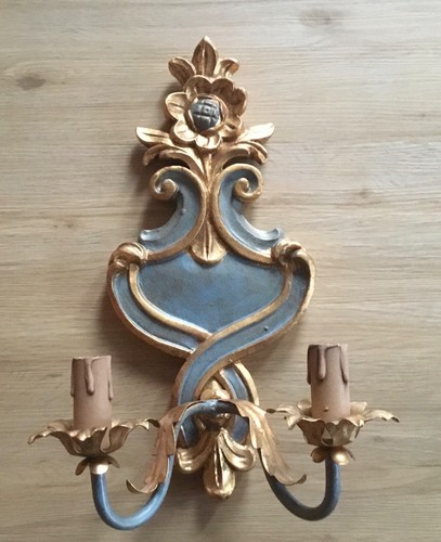 Wandlampe barock holz - wandlampe.,