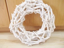 Weidekranz / Türkranz / Dekokranz / Tischkranz Weiß 40 cm groß