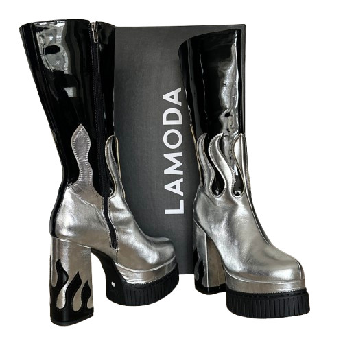Lamoda plateau stiefel damen - stiefel,