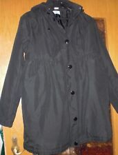 schwarze Schwangerenjacke, Größe 40 Umstandsjacke mit Kapuze