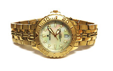 Edle Jaques Richal Timemaster Quarz Herrenuhr - CH 200710 - 18K vergoldet