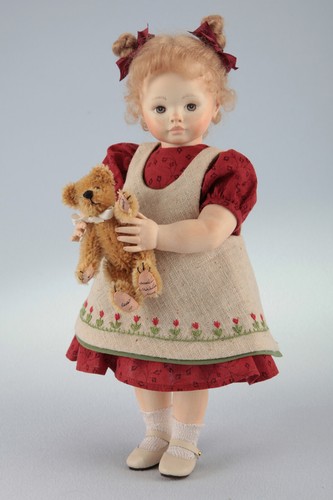 Wooden doll erika catellani - doll,