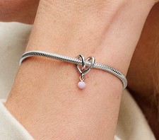 Pandora Charms Bicolor Eingehülltes Herz mit Gravur