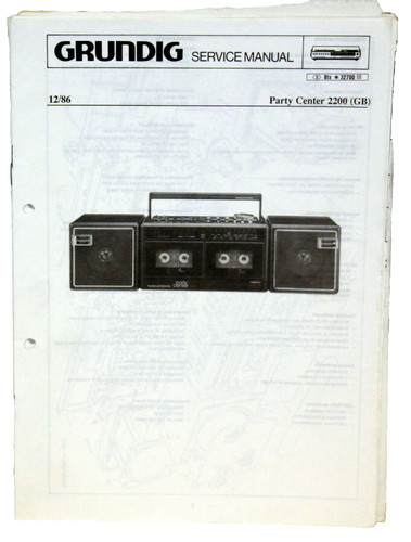 Grundig service manual party - grundig,