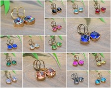 Edelstahl strass ohrringe - edelstahl,