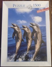 Puzzle 1500 teile delfine - puzzle, teile,