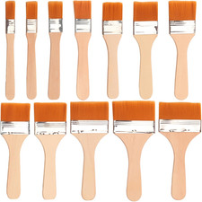 12 Borstenpinsel Flachpinsel Malpinsel Leinwand Künstlerpinsel 12st