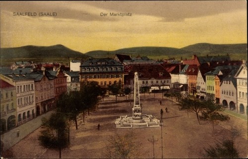 Saalfeld der saale - ak,