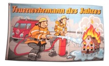 Fahne feuerwehrmann des jahres - fahne,