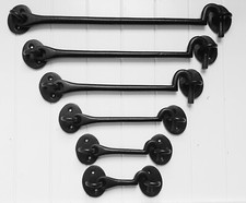 Schwarz Kabinenhaken und Auge Eisen Tür strapazierfähiges Schuppentor 76 - 300 mm 3"" - 12"" Zoll