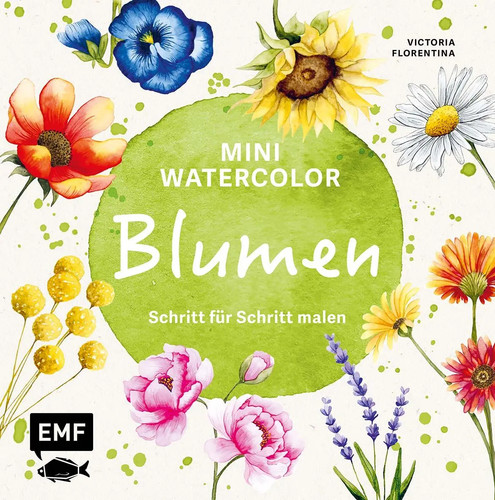 Mini watercolor blumen - -,