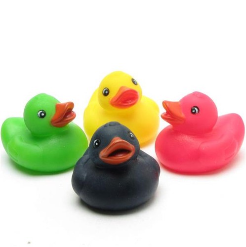 Badeente mini enten - bunt, 4er