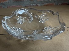 Vintage glasschale trauben - glasschale,