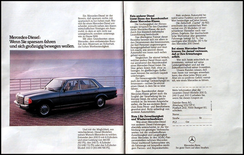 Mercedes 123 diesel - w,