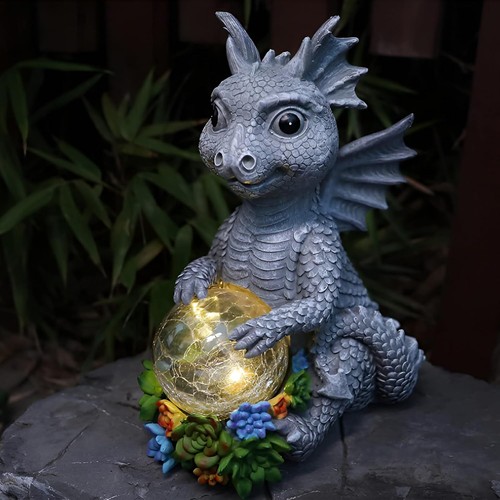 Drachen figuren gartendeko - drachen,