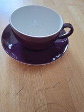Dibbern Solid Color 1 Kaffeetasse Tasse + Untertasse, lila, 0,25l, neuwertig
