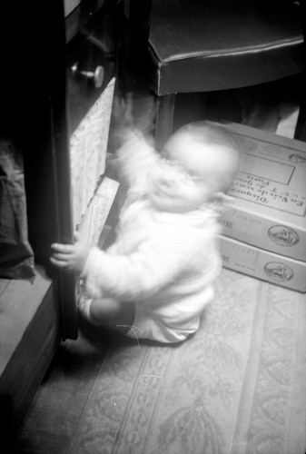 Child baby sitting floor - child, on