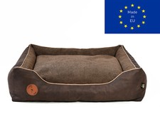 Hundebett CEZAR Premium Katzenbett braun Hundsofa XS-XL kratzfest kann gewaschen