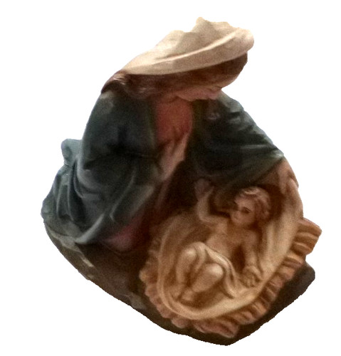 Krippenfigur maria mit kind - maria,