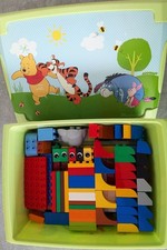 Lego Duplo – Bausteine / XXL- Set / ca. 200 Einzel-Bausteine / in Spielzeugkiste