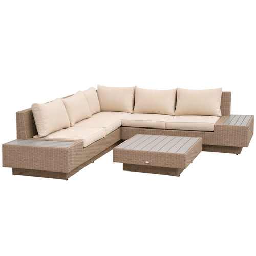 Polyrattan gartenmöbel tlg - polyrattan, 4-tlg