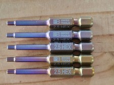 5x Swiss Tools PB E6.210 / 2,5 Ho Bit Innensechskant - Neu