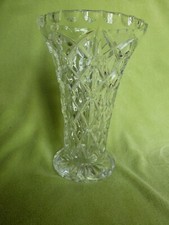 alte  Glas / Pressglas Vase 26