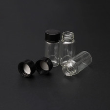 3ml/5ml Glas Leere Braune Kleine Medizinflaschen Probenfläschchen Schraubdeckel